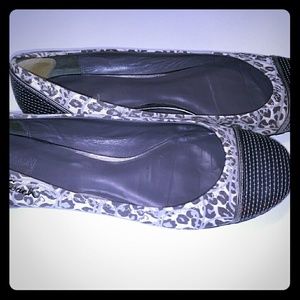 Coach Leopard Ocelot Shine Sequin Flats 8.5